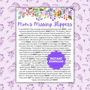 Mom’s Missing Slippers | Mother’s Day Left-Right Game | Fun Mother’s Day Games | Left-Right Mother’s Day Game | Family Mother’s Day Games