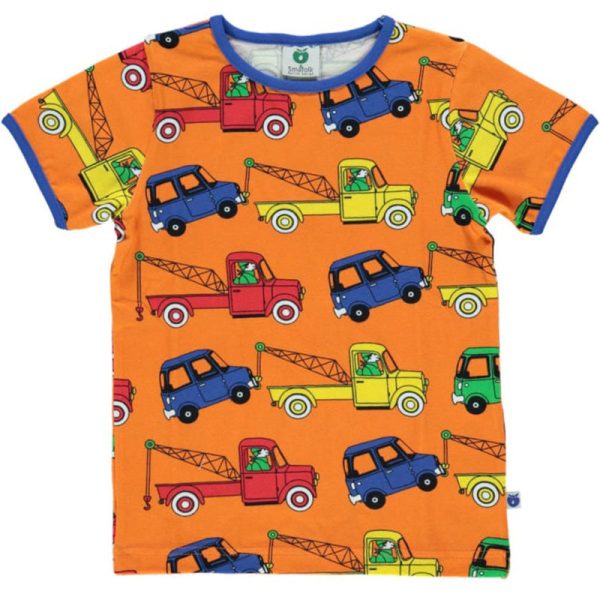 Smafolk Cars & Tow Trucks T-Shirt – Orange (Last one! 9-10y)