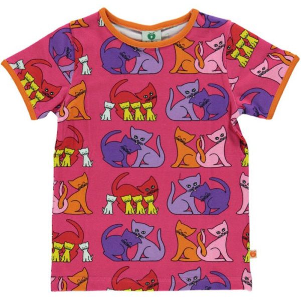 Smafolk Cat & Kittens T-Shirt – Carmine