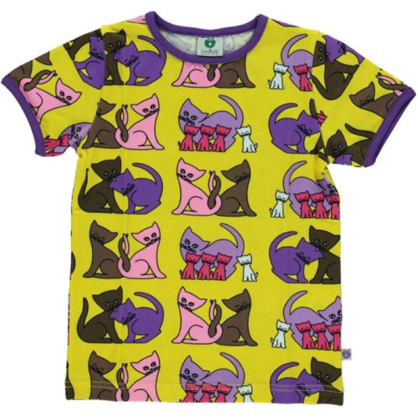 Smafolk Cat & Kittens T-Shirt – Yellow (Last one! 2-3y)
