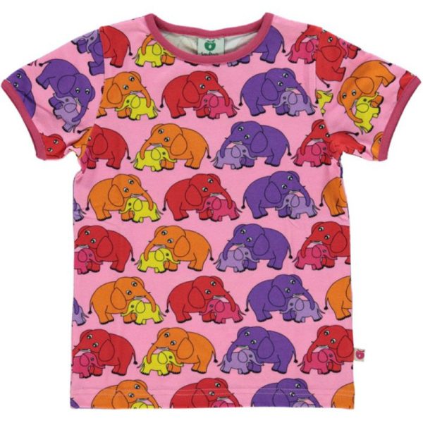Smafolk Elephant T-Shirt – Sea Pink