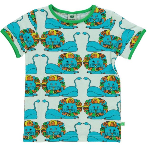 Smafolk Retro Lion T-Shirt – Blue Atoll