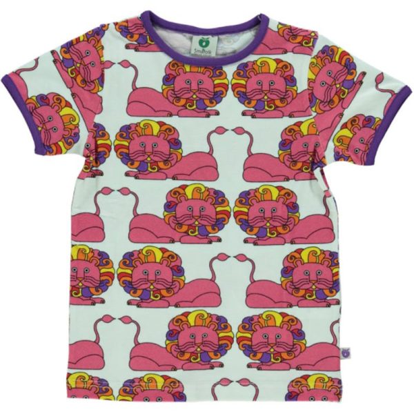 Smafolk Retro Lion T-Shirt – Rapture Rose (Only 2 left! 1-2 & 2-3y)