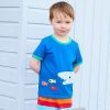 Toby Tiger Whale Appliqué T-shirt