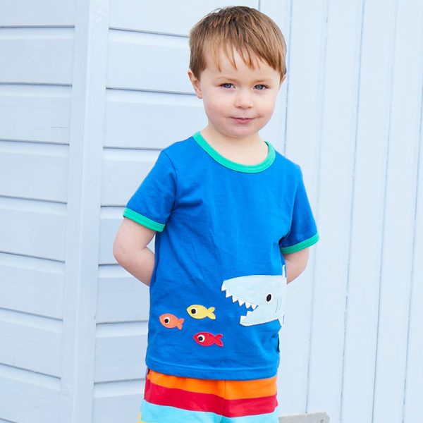 Toby Tiger Shark Appliqué T-shirt
