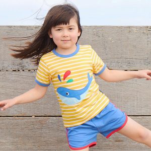 Toby Tiger Whale Appliqué T-shirt