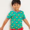 Toby Tiger Rainbow Snail Appliqué T-shirt