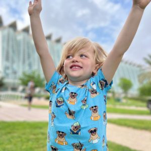 Villervalla Kids Pool Dogs T-Shirt – Aqua Blue