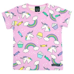 Villervalla Kids Unicorn T-Shirt – Bloom Pink