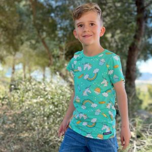 Villervalla Kids Unicorn T-Shirt – Pear Green