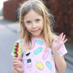 Villervalla Kids Ice Cream Popsicle T-Shirt – Bloom Pink