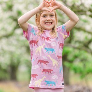 Villervalla Kids Savannah T-Shirt – Blossom Pink (Only 2 left! 1-2 & 3-4y)