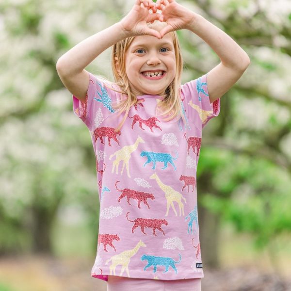 Villervalla Kids Savannah T-Shirt – Blossom Pink (Only 2 left! 1-2 & 3-4y)